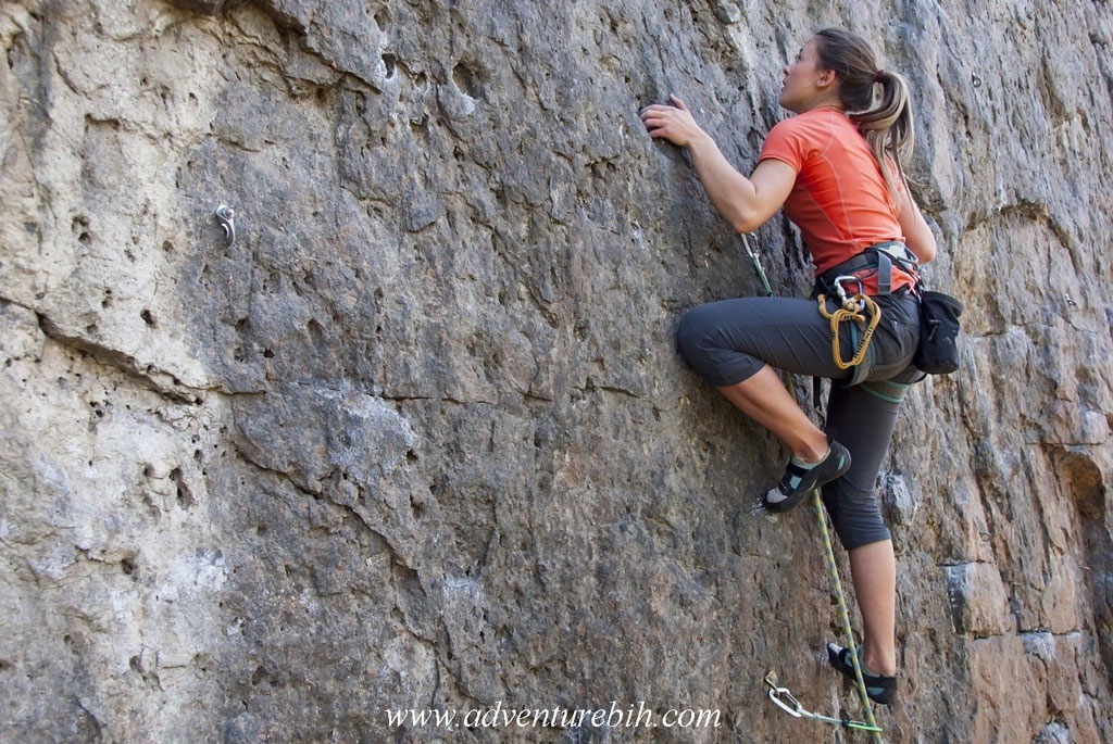 Rock climbing adventure Bosnia