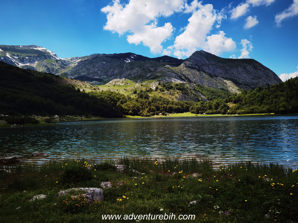 Heart shaped lake in National Park Sutjeska