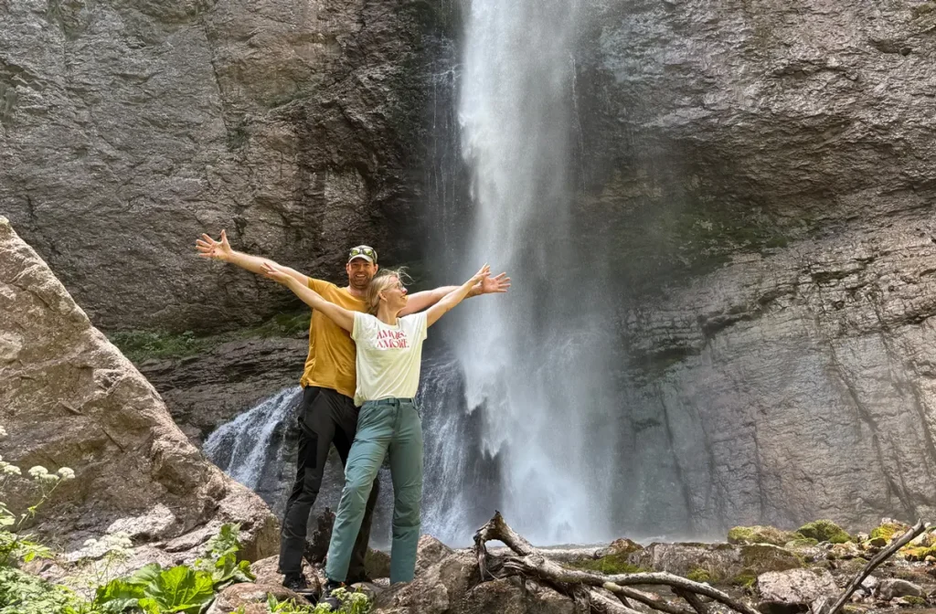 Skakavac Waterfall Sutjeska National Park Bosnia hiking destination