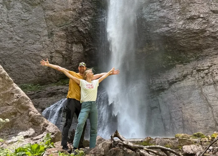 Skakavac Waterfall Sutjeska National Park Bosnia hiking destination
