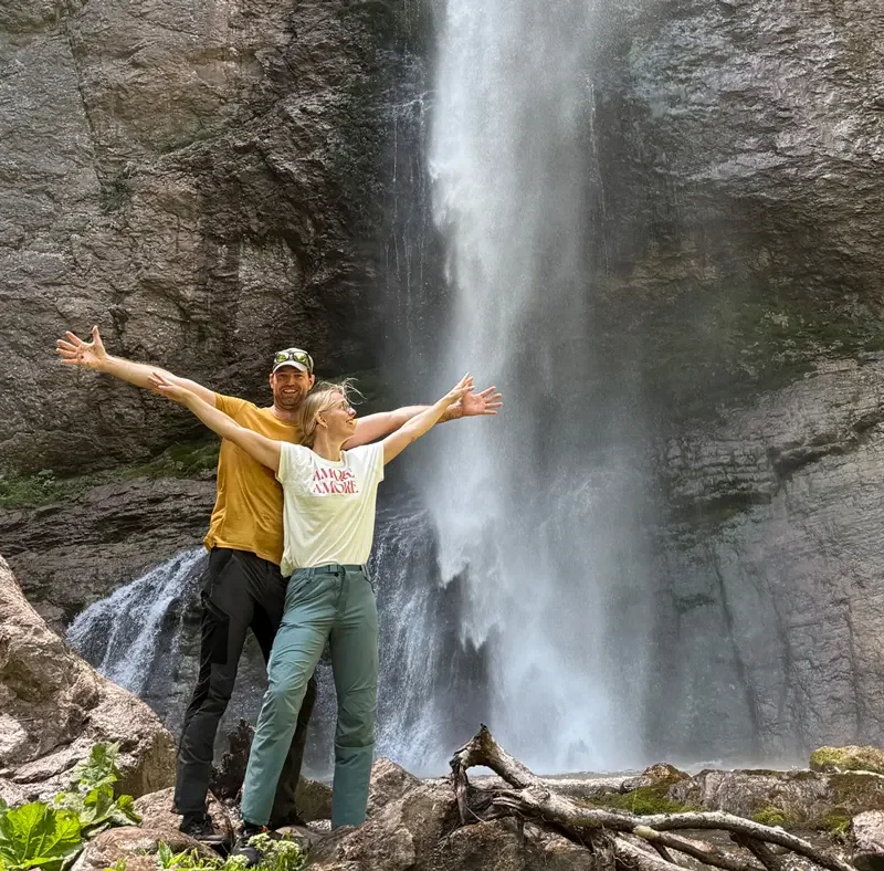 Skakavac Waterfall Sutjeska National Park Bosnia hiking destination