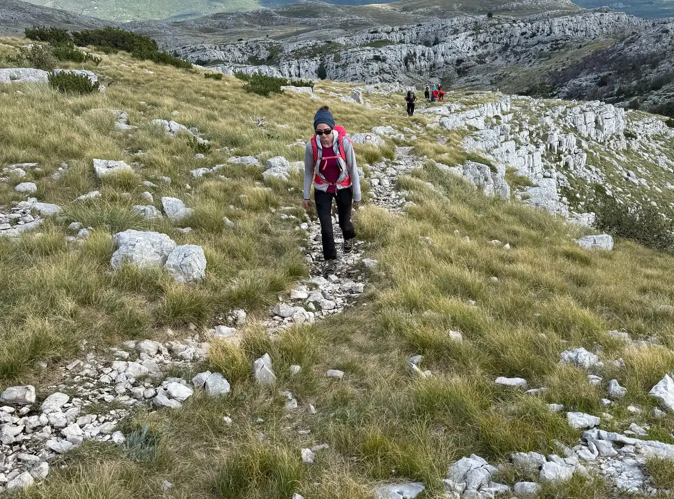 Sinjal summit, the highest peak of Croatia, on Mount Dinara