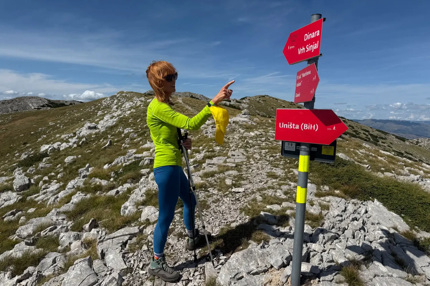 Summit of Sinjal, the highest point in Croatia, on Dinara mountain