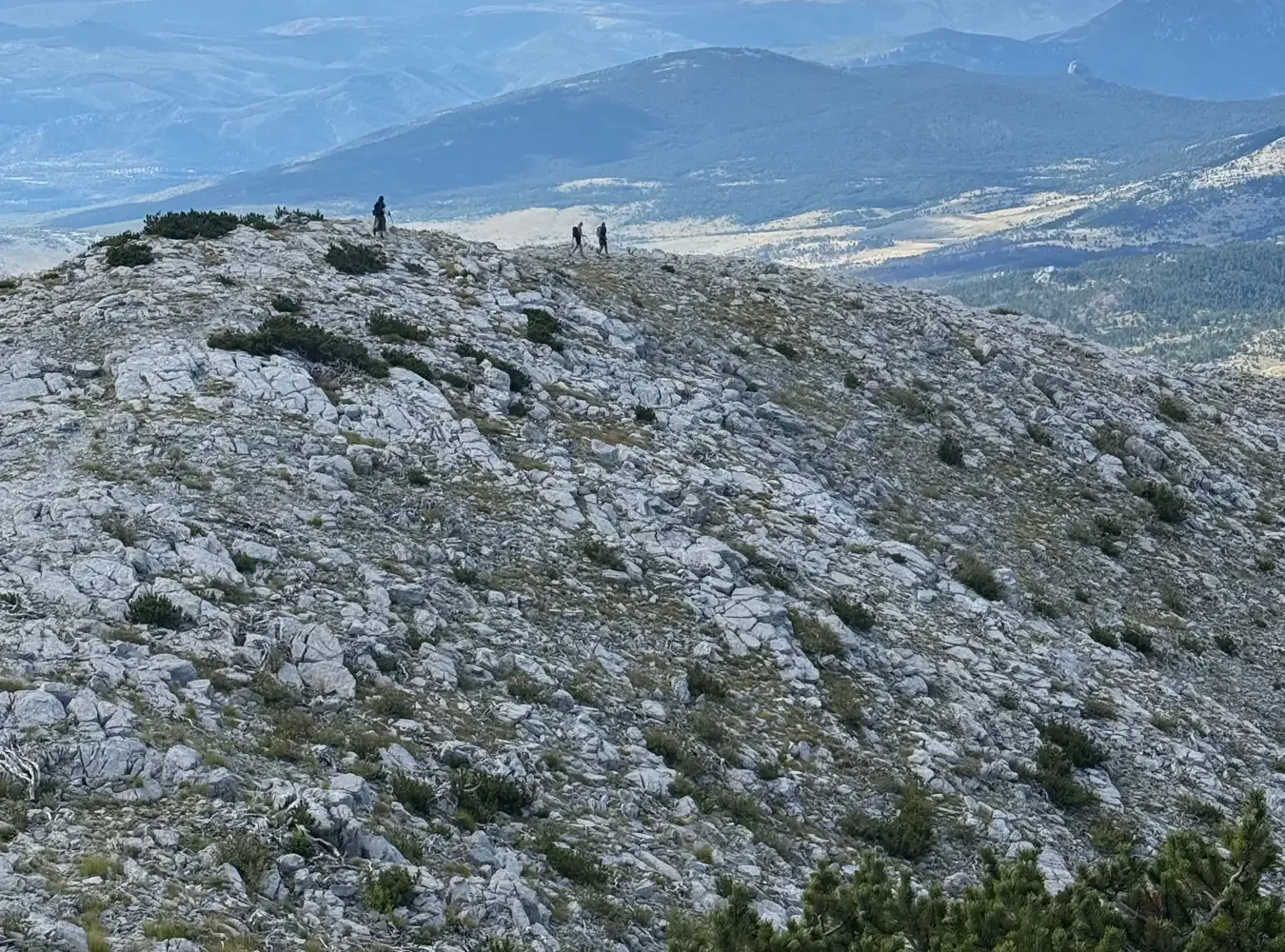 Sinjal peak on Dinara mountain, the highest point in Croatia